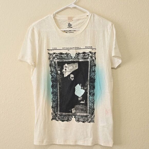 BOSS ORANGE White Artistic Graphic Tee Short Sleeve - Picture 1 of 10